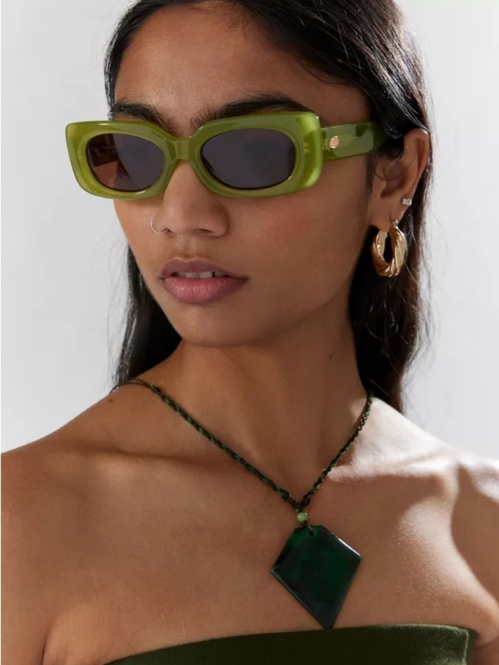 Crap Eyewear Supa Phreek Green Chunky Sunglasses